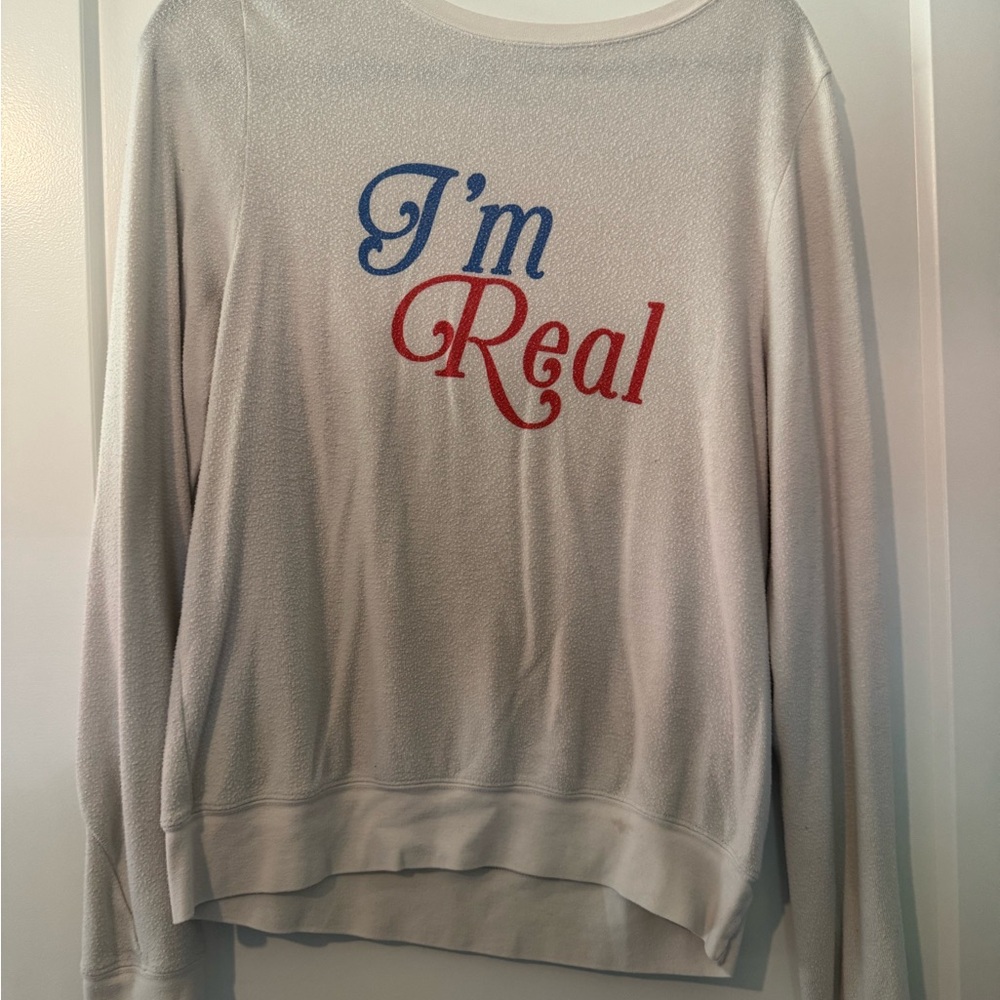 Wildfox I'm Real Long sleeve tee / sweater